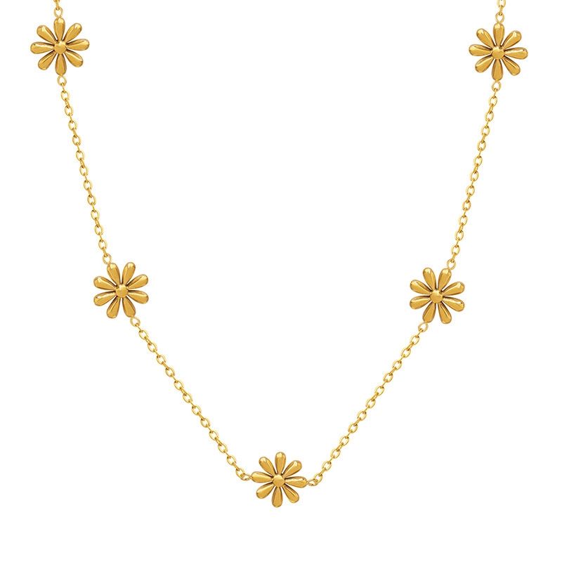 LUX JOYAS - Collar Baño Oro 18k Margaritas