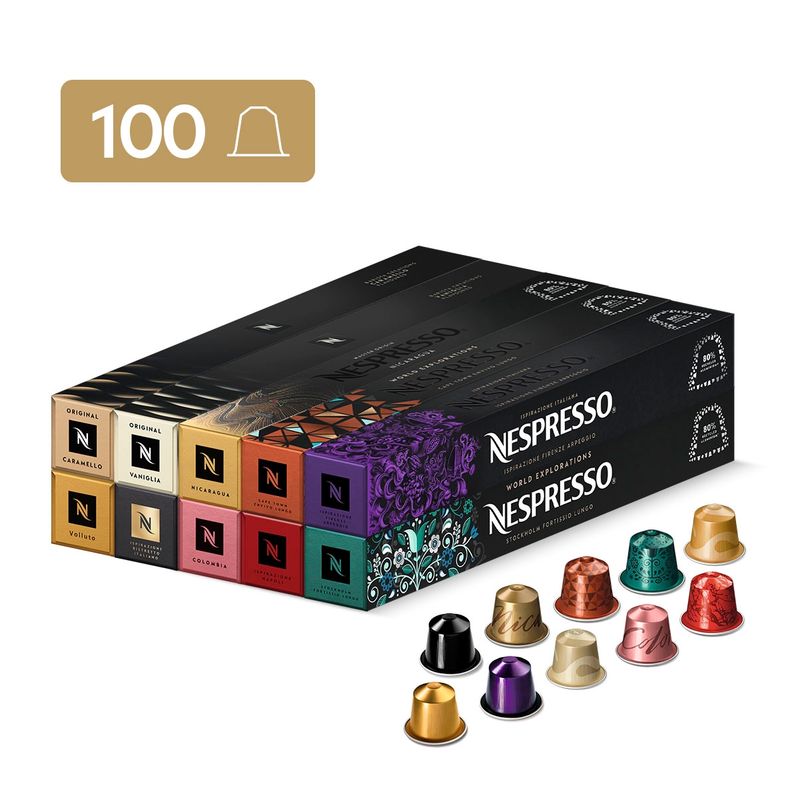 NESPRESSO - Cápsulas de Café Nespresso Pack Favoritos - 100 unidades