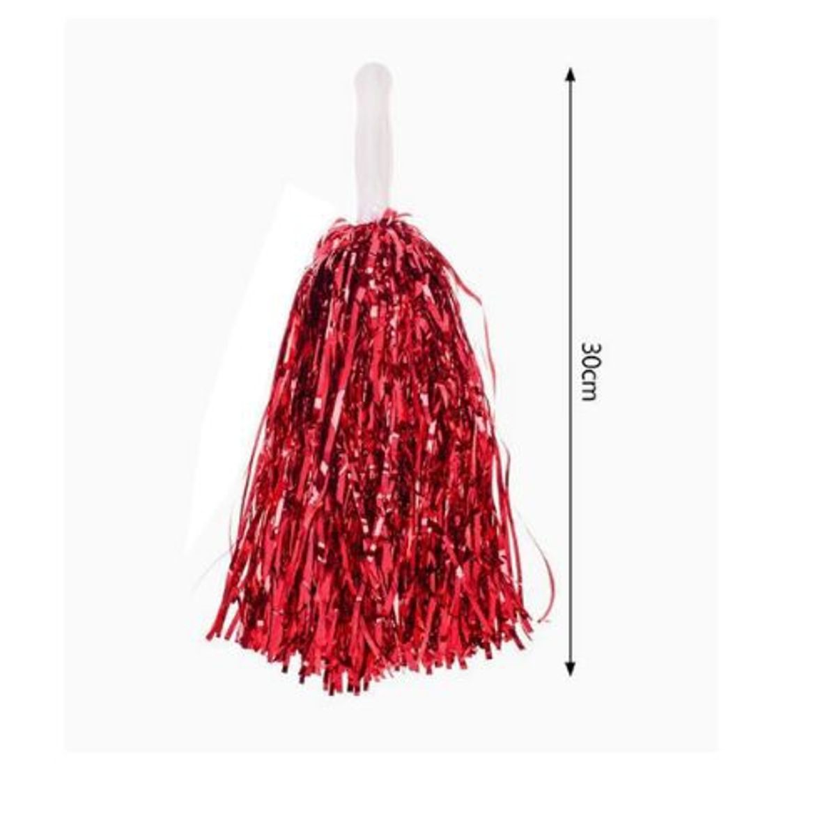 GENERICO - Pompones De Porristas Color Rojo 30 Cm