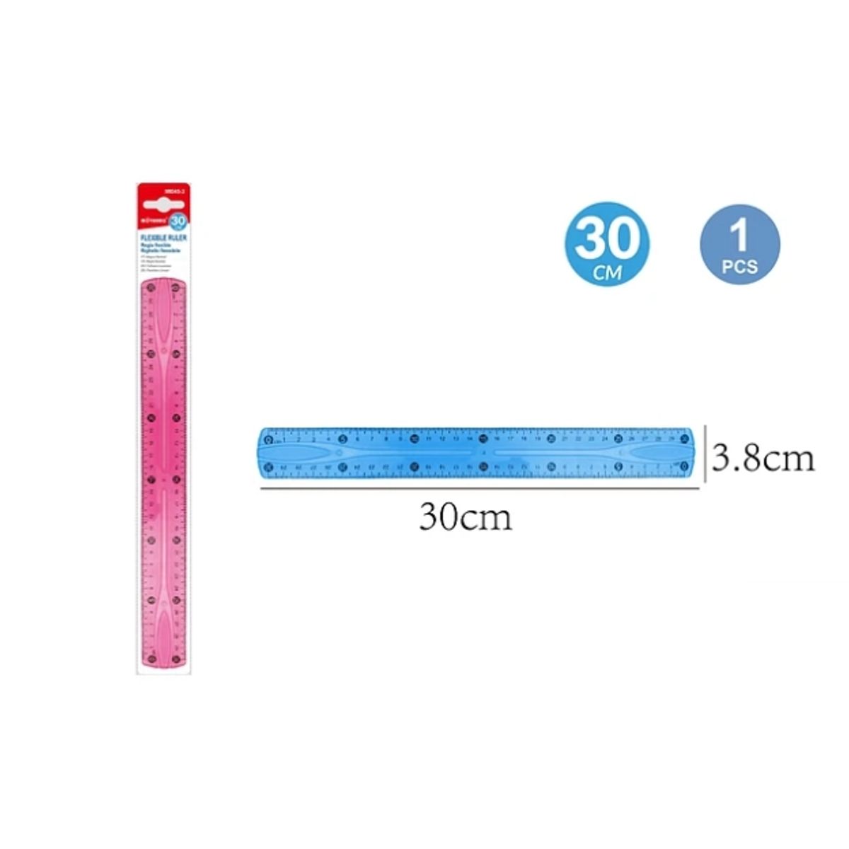 GENERICO - Regla Flexible 30 Cm Papeleria