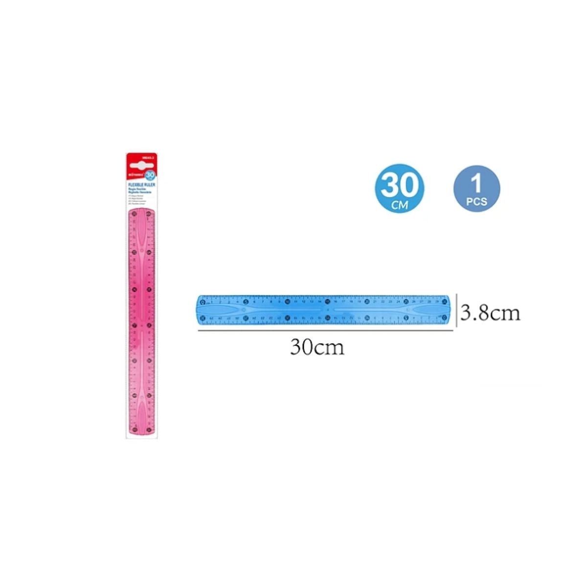 GENERICO - Regla Flexible 30 Cm Papeleria