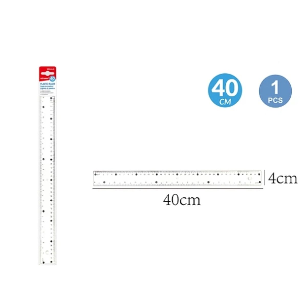 GENERICO - Regla Flexible 40 Cm Papeleria