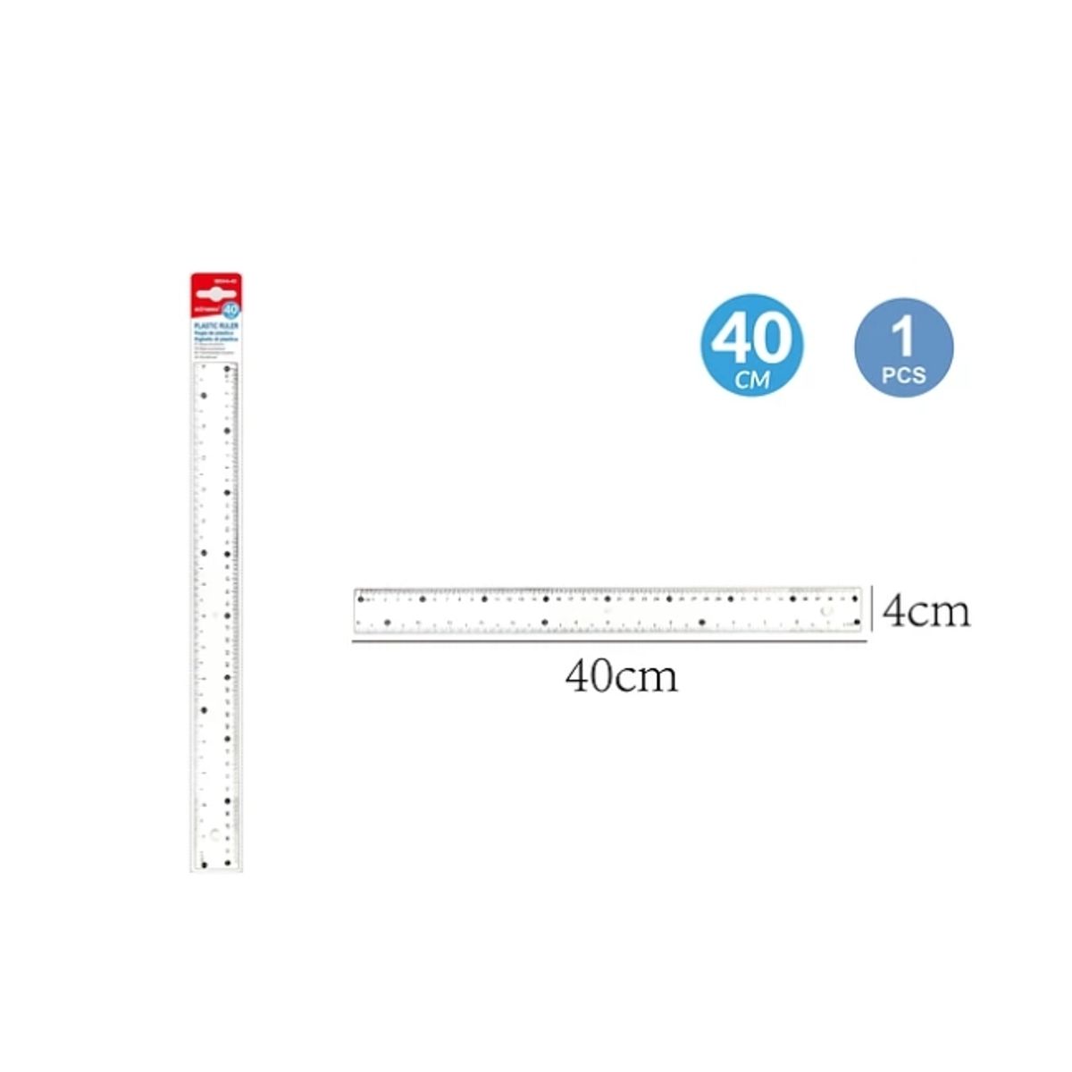 GENERICO - Regla Flexible 40 Cm Papeleria