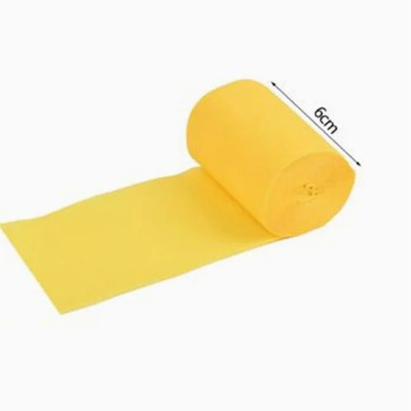 GENERICO - Rollo De Papel Crepé Color Amariillo