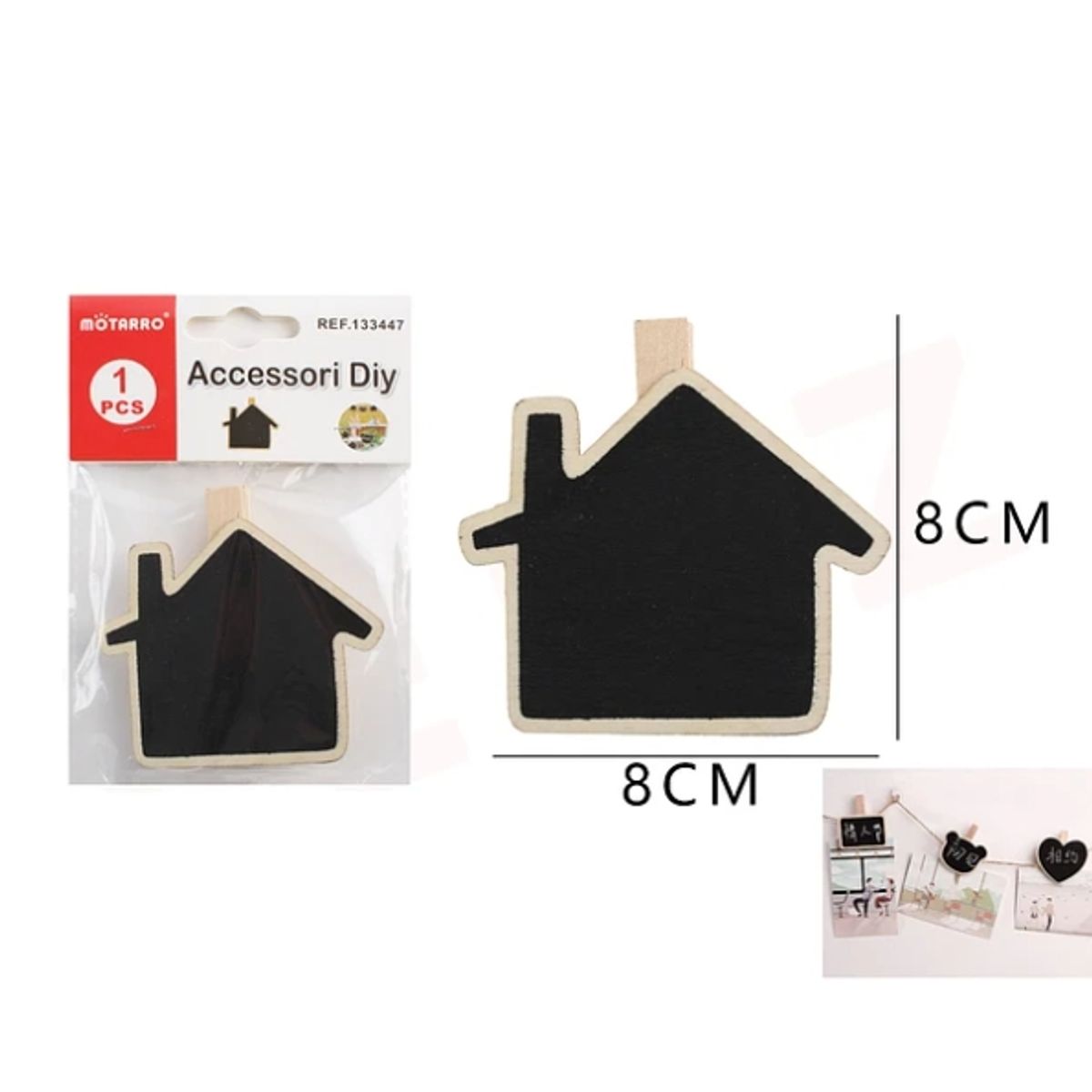 GENERICO - 88Cm Pizarra Pequeña Forma De Casa