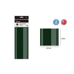 GENERICO - Papel Celofán Verde 62.5x100 Cm 2 Pcs