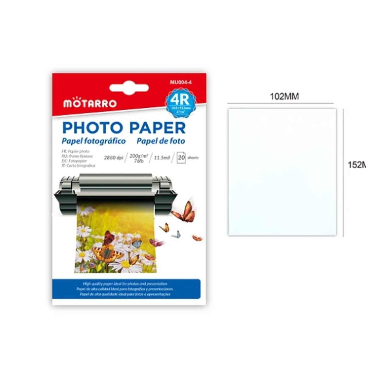GENERICO - Papel Fotografico 4R Papeleria