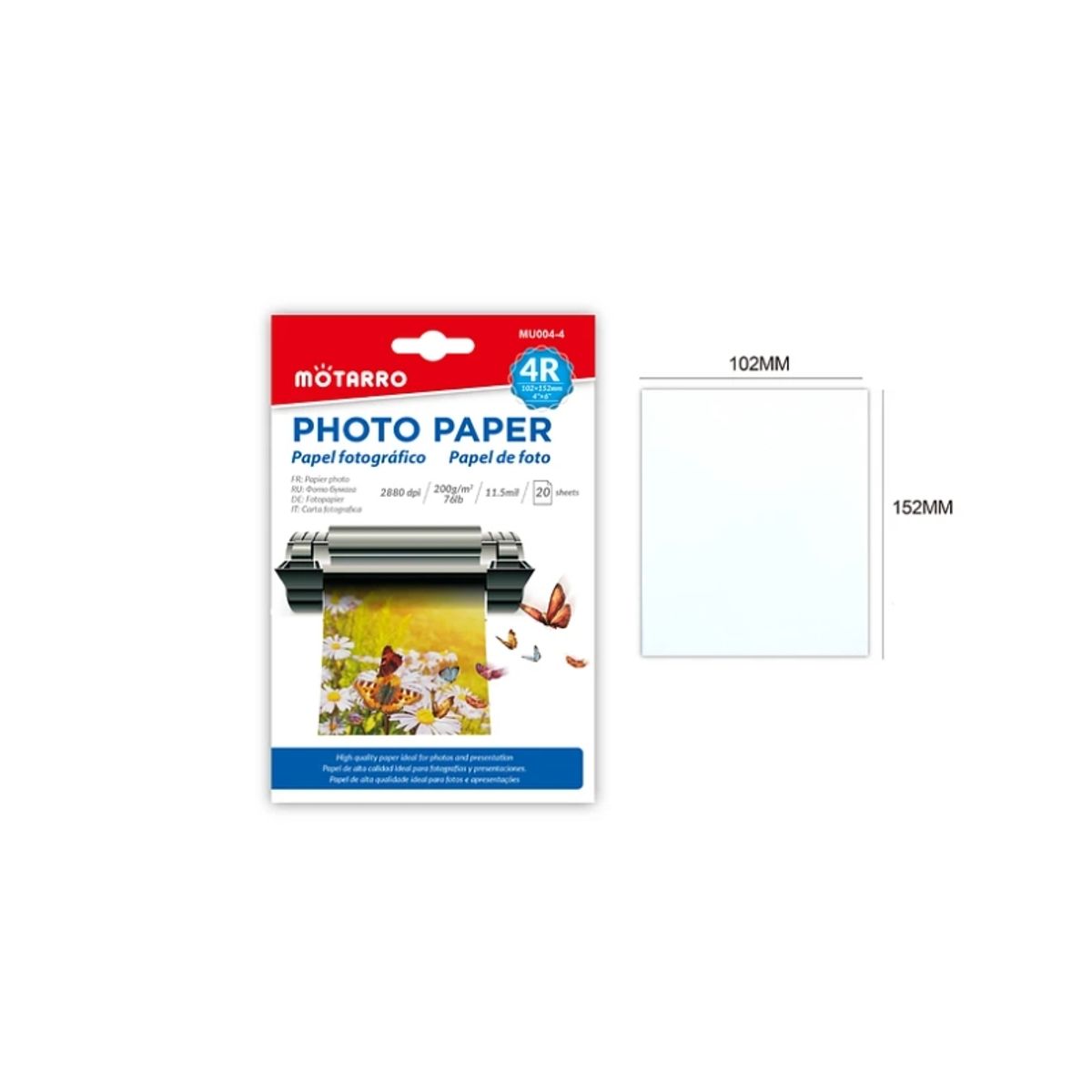 GENERICO - Papel Fotografico 4R Papeleria