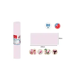 GENERICO - Papel Crepé Rosa Claro 50250 Cm 80G