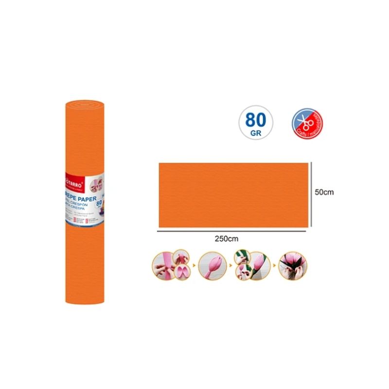 GENERICO - Papel Crepé Salmón 50250 Cm 80G