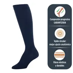MAXCARE - Calcetin No-Varix Hombre M - Azul Marino