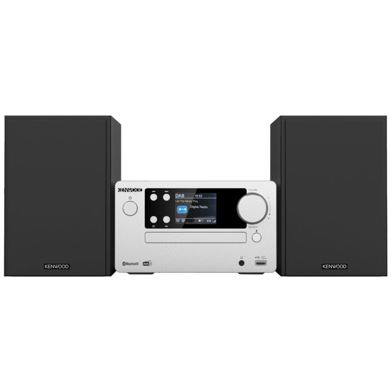 KENWOOD - Microcomponente Kenwood CD USB Bluetooth M-725DAB Silver