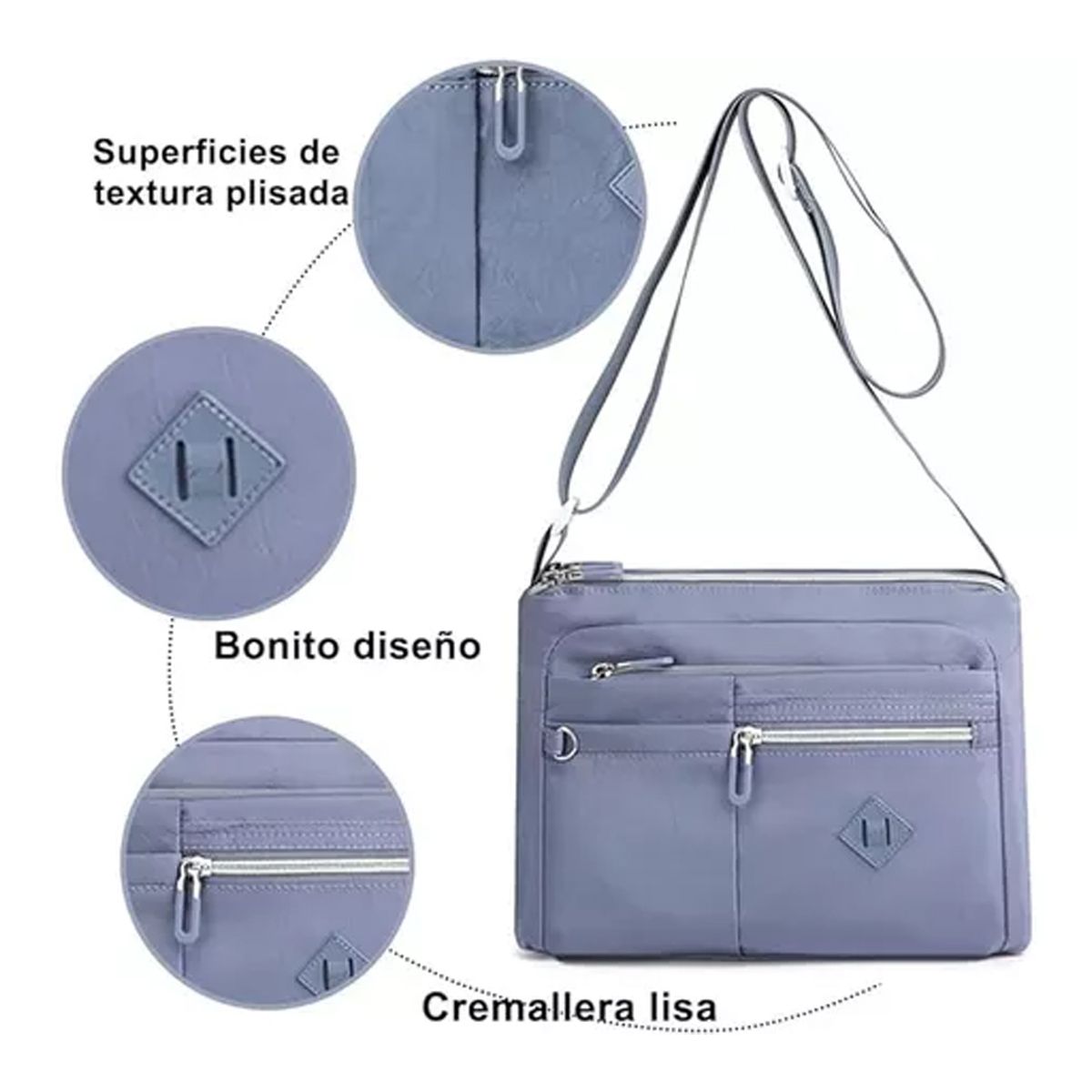 GENERICO - Cartera De Hombro Bolso Bandolero Cruzado Para Dama