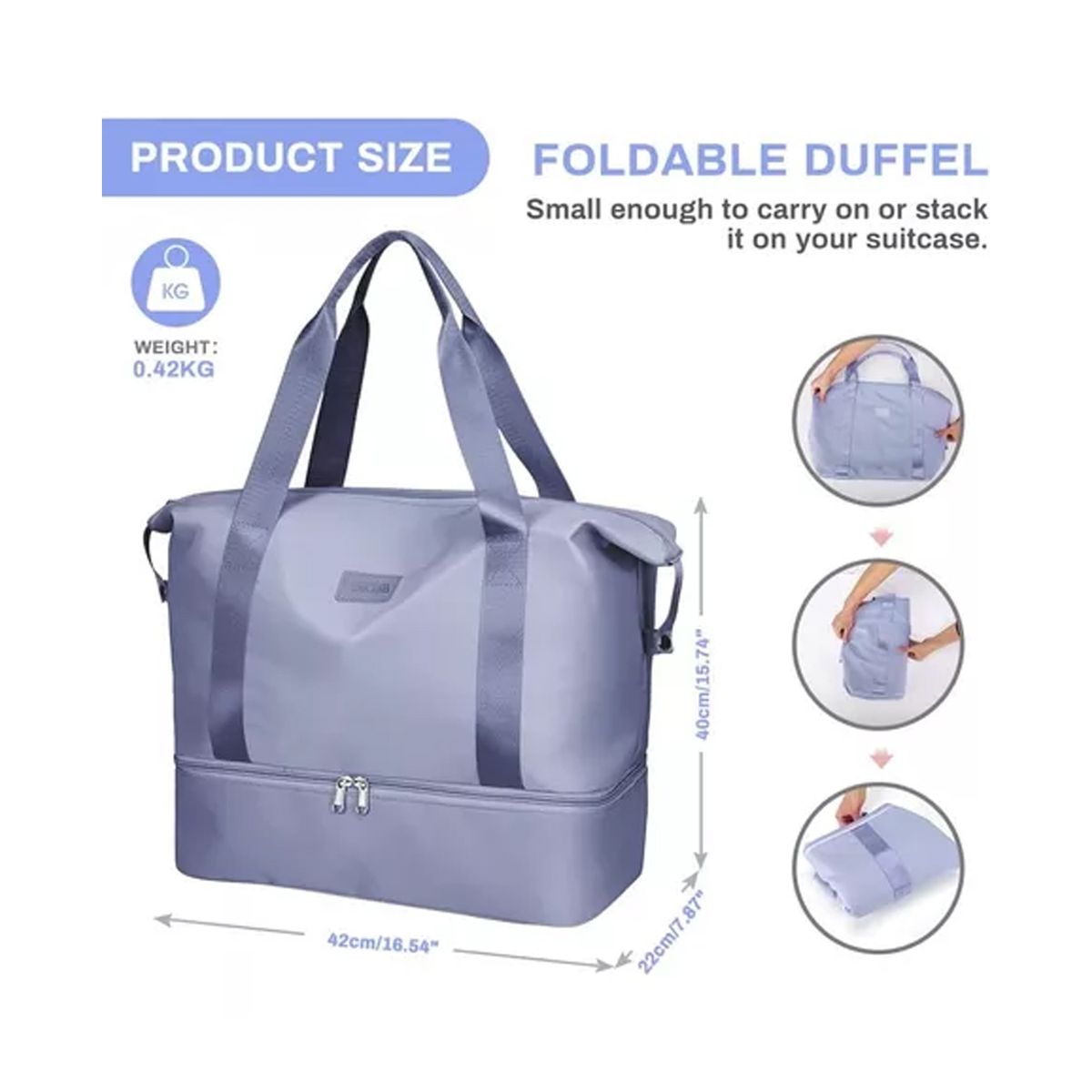 GENERICO - Bolso Gimnasio Viaje Para Mujer