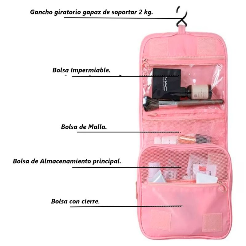GENERICO - Bolsa Viaje Cosmético Organizador De Maquillaje Impermeable