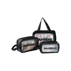 GENERICO - Neceser Organizador Bolsa De Cosméticos Transparente 3pcs