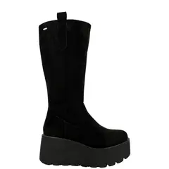 ALQUIMIA - Bota Larga con Plataforma Mujer Negro Lek