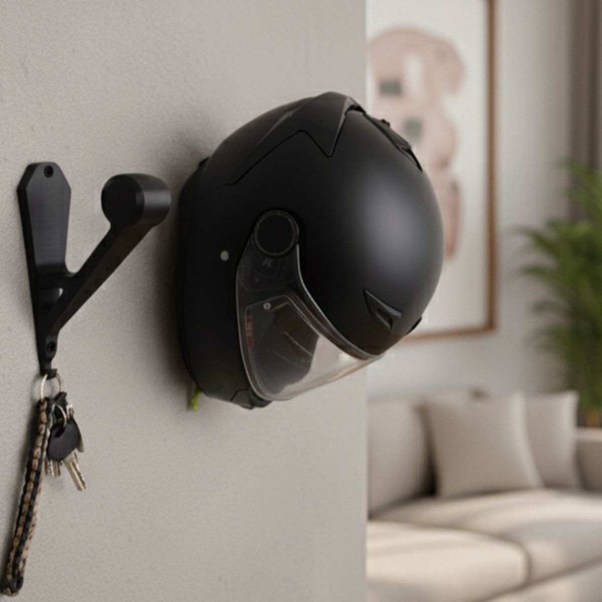 GENERICO - Colgador Para Casco De Moto Y Bicicleta Soporte De Pared