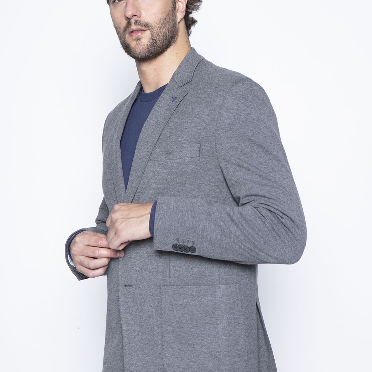 NEW MAN - Blazer Cerva Gris New Man