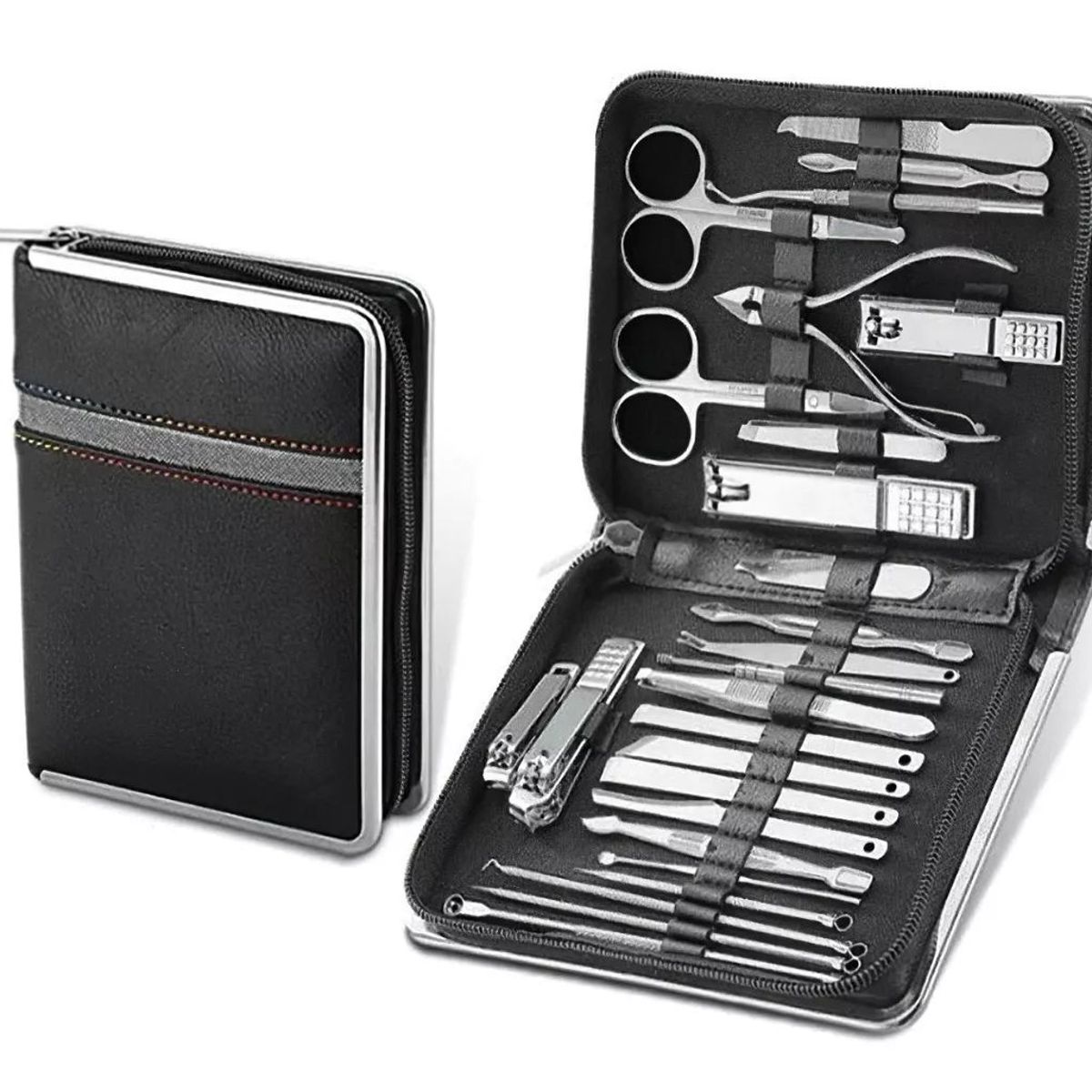 KUANGYE - Set Herramientas Manicure Pedicura Kit Uñas - 26 Piezas