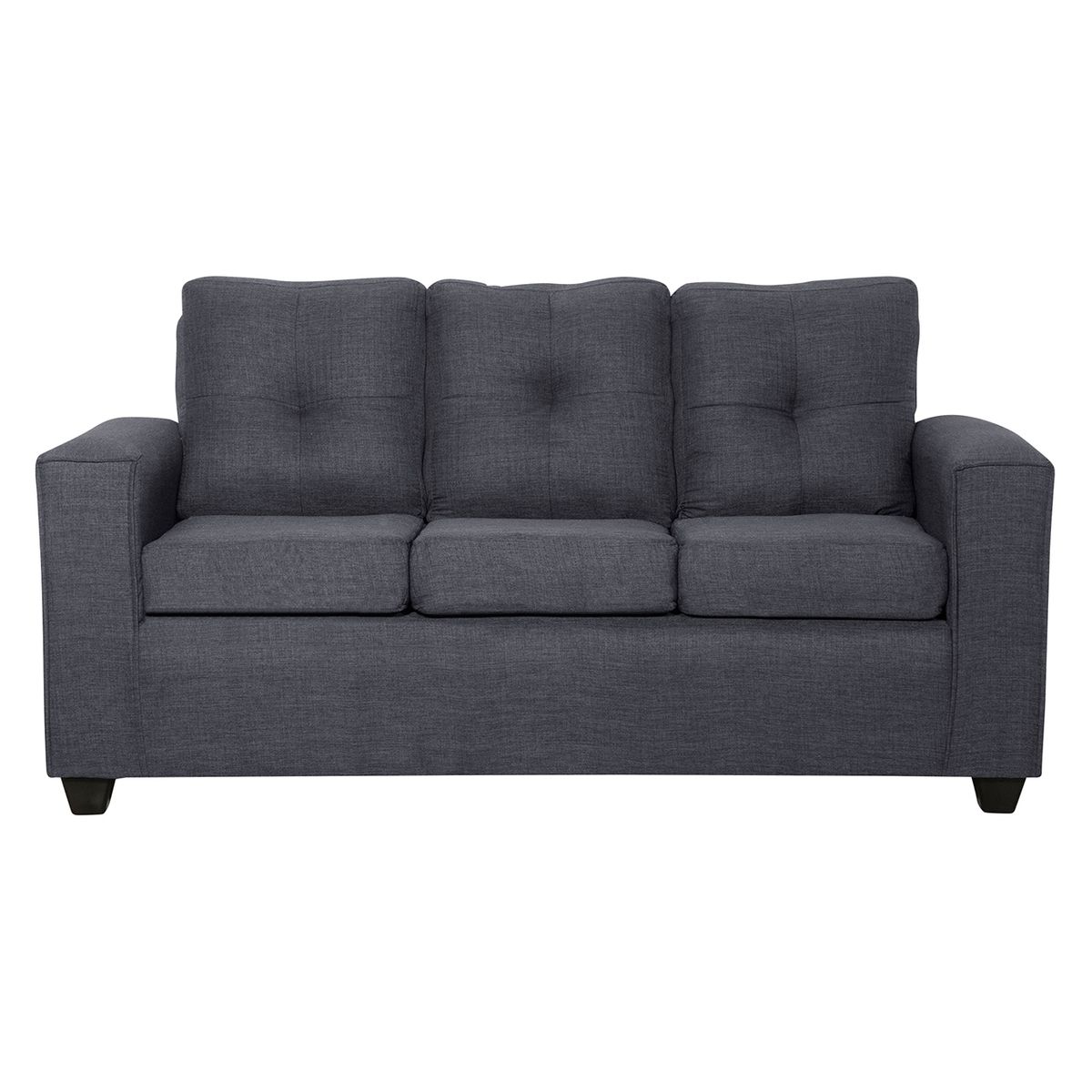 BLACK FACTORY - Sofa 3 Cuerpos Ranger Marengo