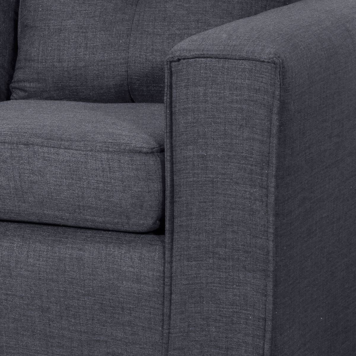 BLACK FACTORY - Sofa 3 Cuerpos Ranger Marengo