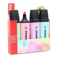 STABILO - Set 4 Destacadores Pastel