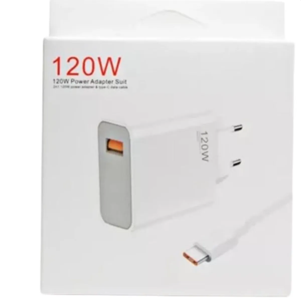GENERICO - Cargador 120w Usb A Tipo C Pd Ultra Rapida + Cable