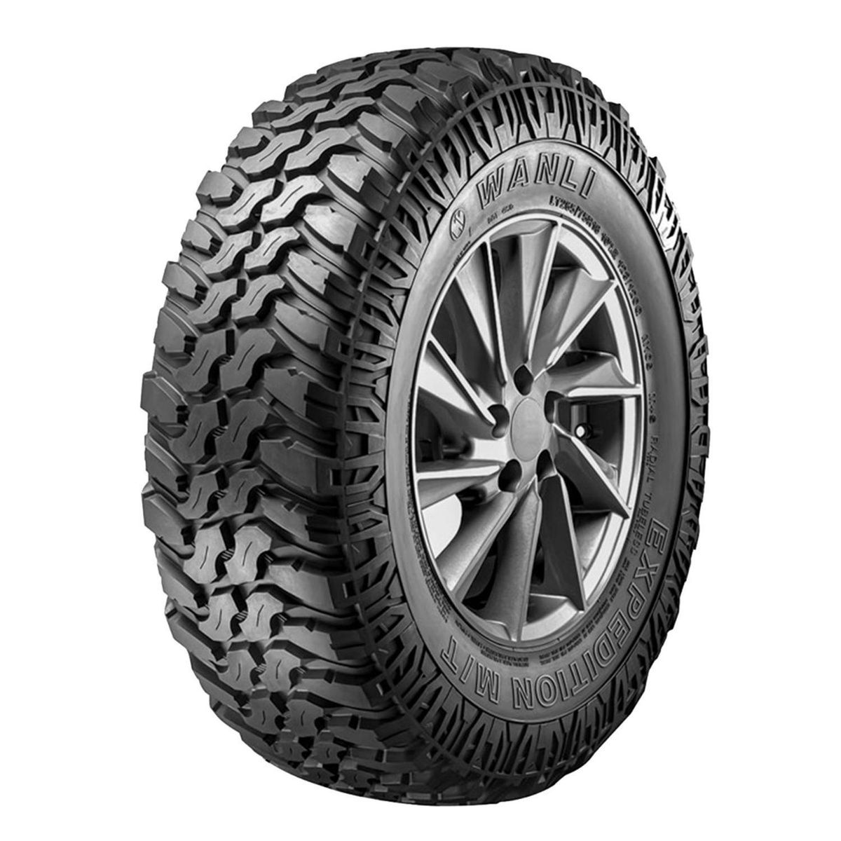 GENERICO - Neumatico 35x12.50r18 118q M105 Wanli 8pr M/t Tl () Blk Chn