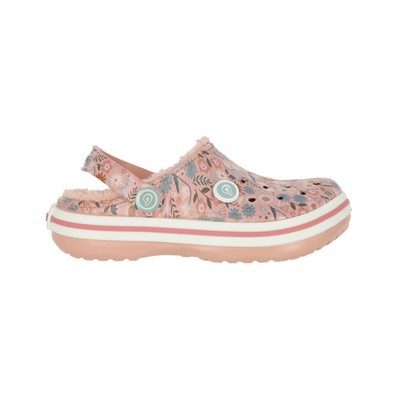BAMERS - Zueco Bamers Refugio Niñas Line Rosado/Multicolor