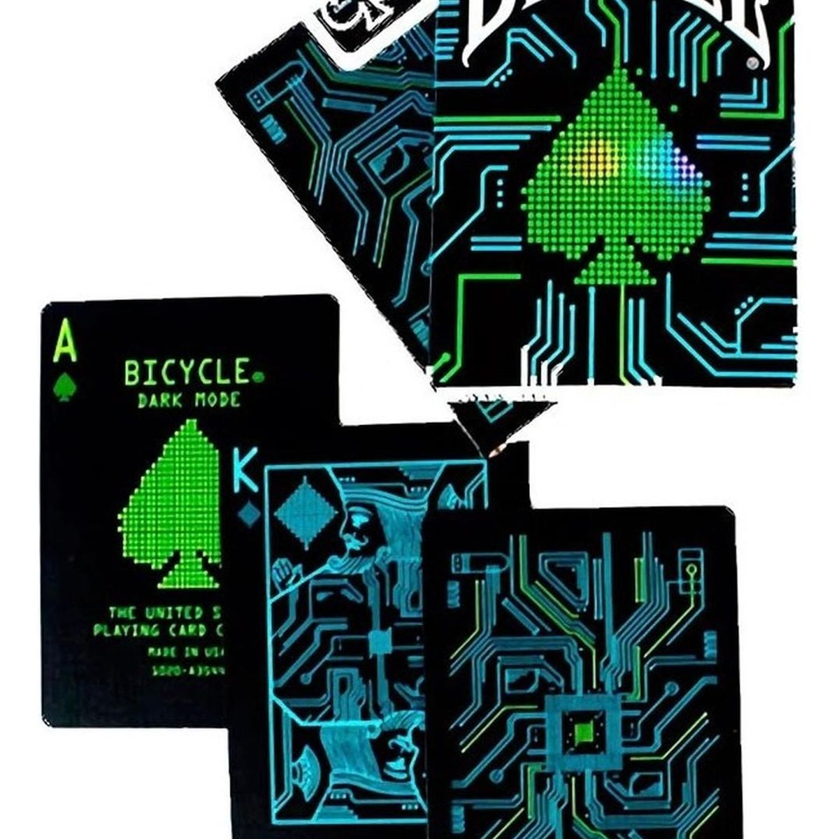 BICYCLE GEAR - NAIPE BARAJA BICYCLE CREATIVE - DARK MODE