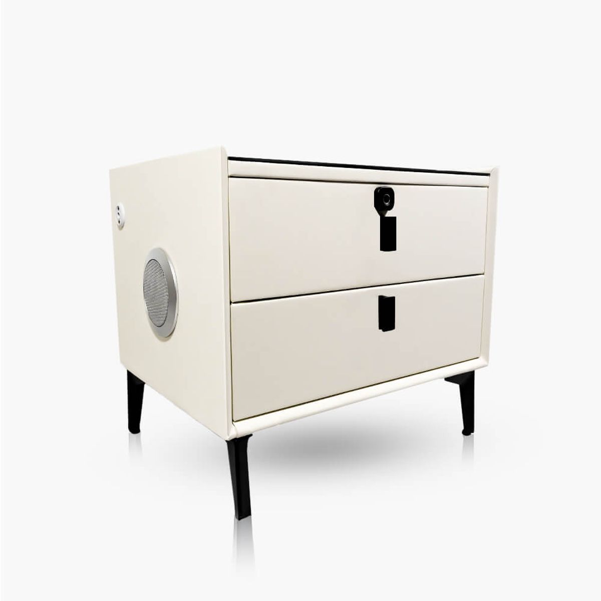 MODERNISMO - Velador inteligente huella carga inalámbrica parlantes e iluminación blanco