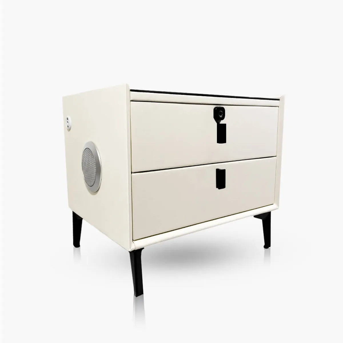 MODERNISMO - Velador inteligente huella carga inalámbrica parlantes e iluminación blanco