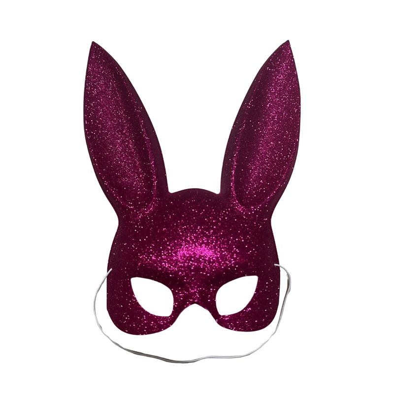 GENERICO - Máscara Orejas De Conejo Playboy Glitter
