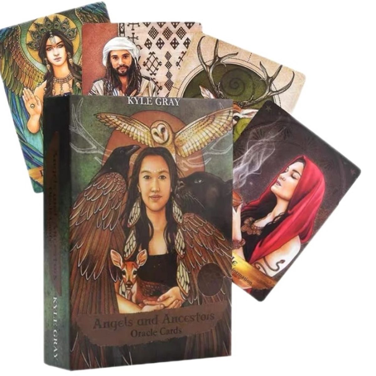 GENERICO - JUEGO DE 55 CARTAS ORACULO ANGELES Y ANCESTROS