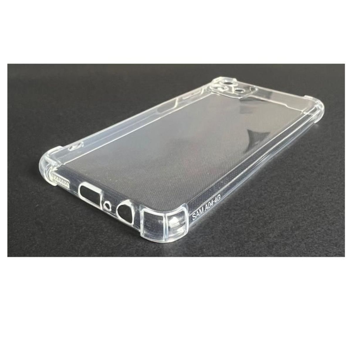 GENERICO - Carcasa Para Samsung A04 Normal Transparente Reforzada