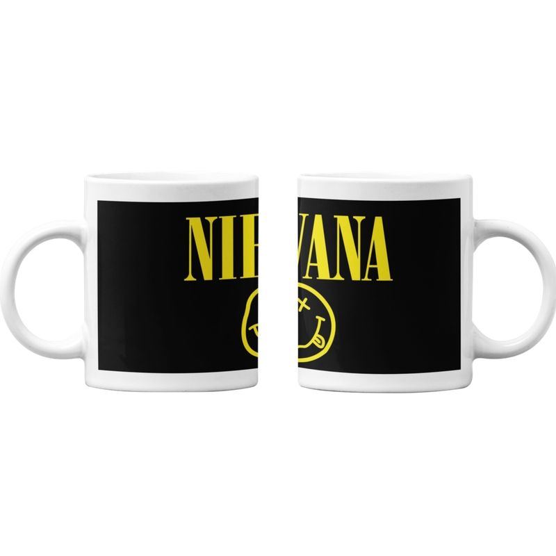 SM - Tazones Tazas blancas Nirvana Banda Rock Musical SM
