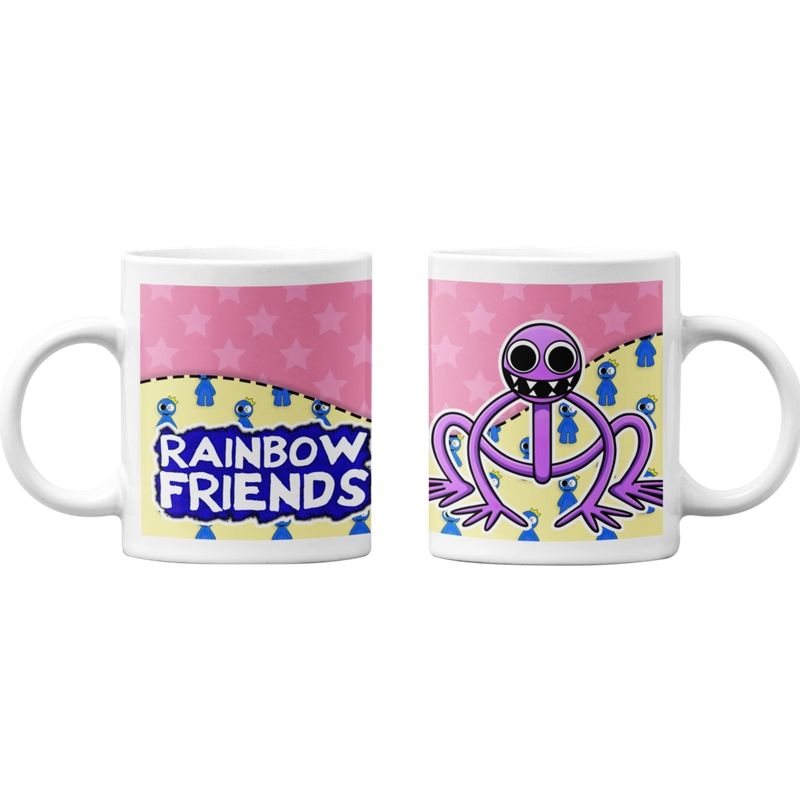 SM - Tazones Tazas blancas Rainbow Friends Purple SM