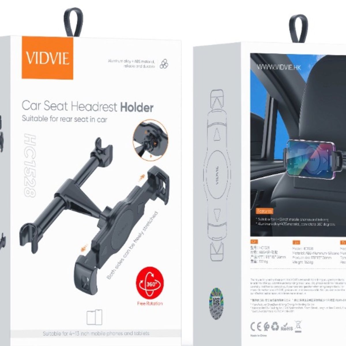 GENERICO - Soporte Celular Tablet Cabecera Vehiculo Vidvie 1528