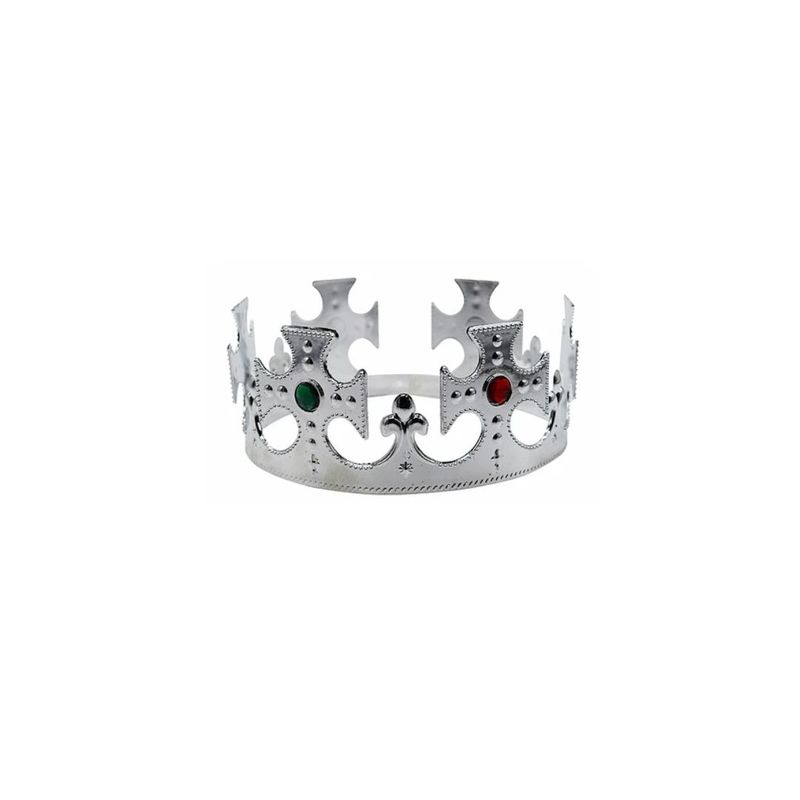 GENERICO - Corona De Rey Plata Niños Color Plateado