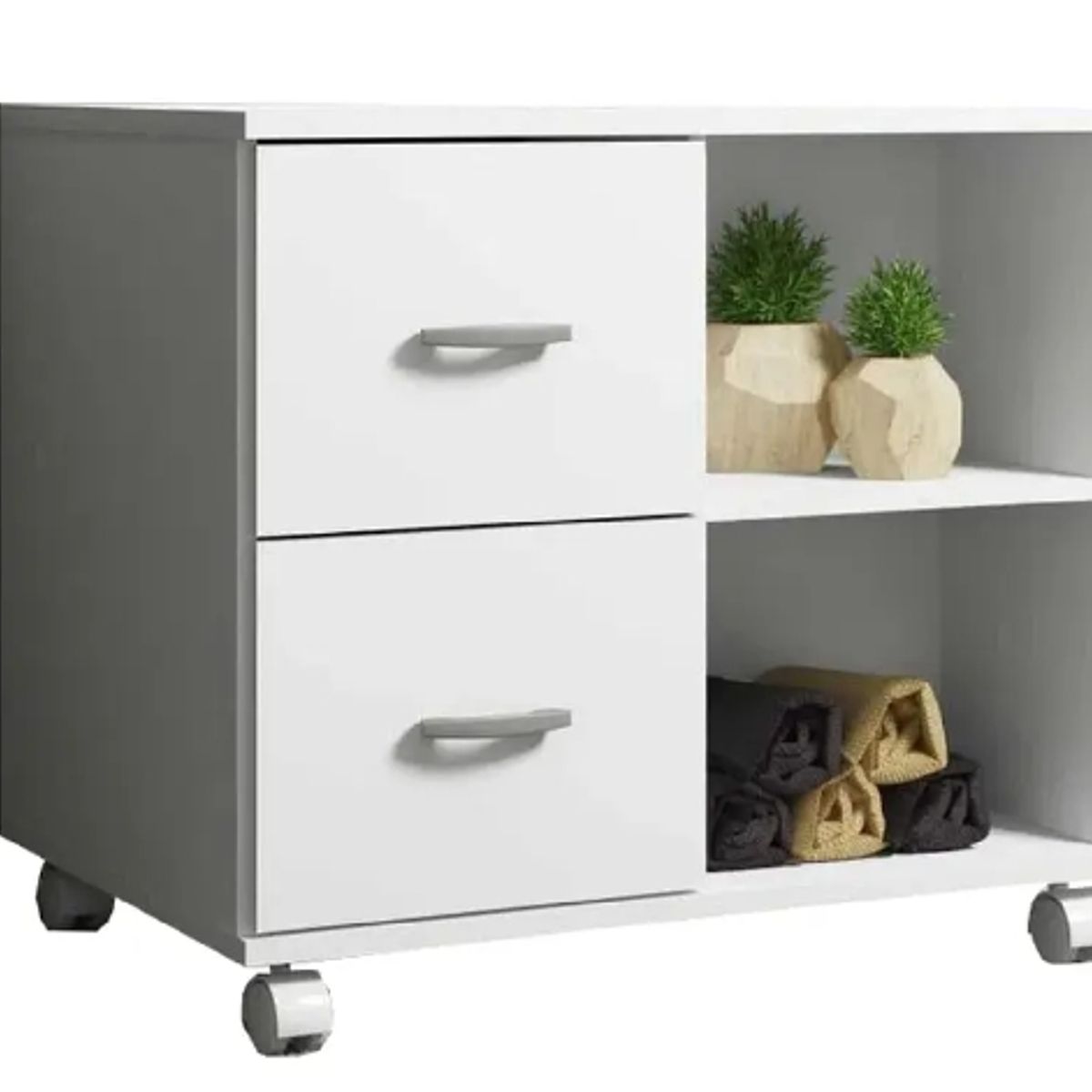 BE DESIGN - Mueble Para Baño 2 Cajones Blanco