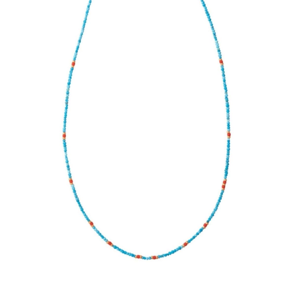 ZAZU - Collar Mini Turquesas y Coral