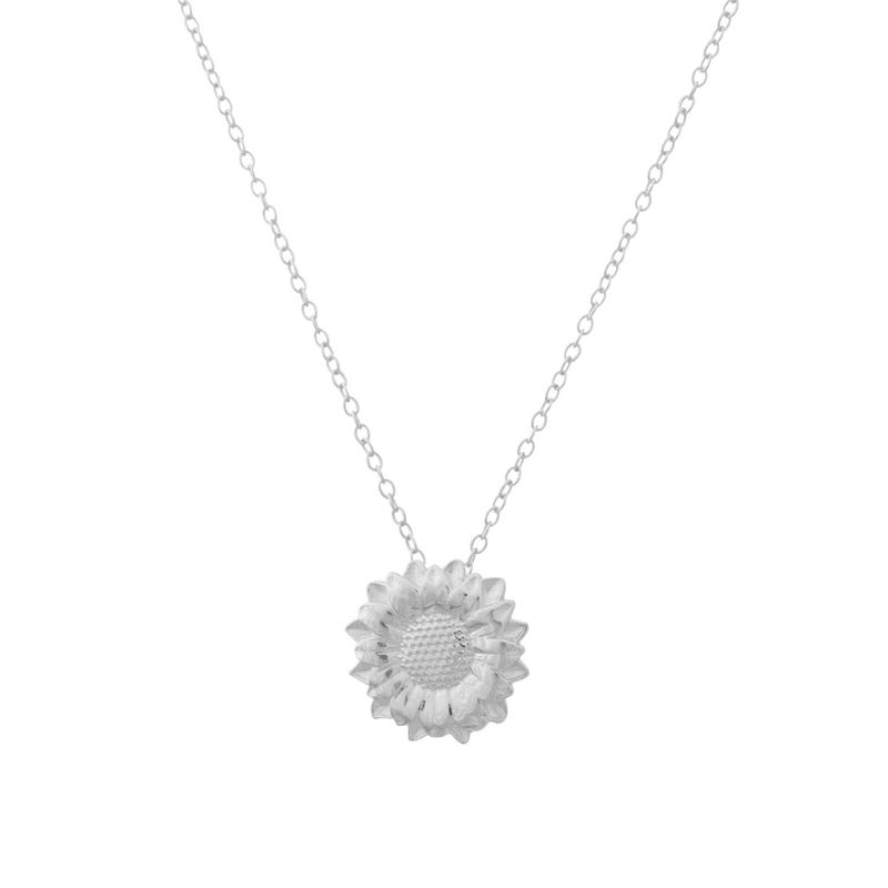 ZAZU - Collar Girasol Plata Zazü