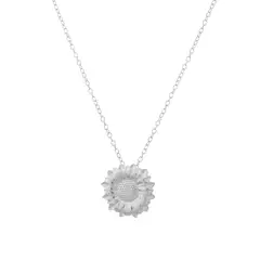 ZAZU - Collar Girasol Plata Zazü