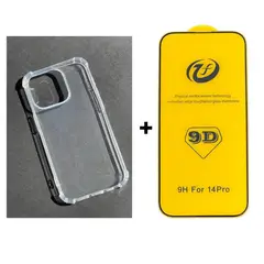GENERICO - Carcasa Para iPhone 14 Pro Max Transparente Reforzada + Mica