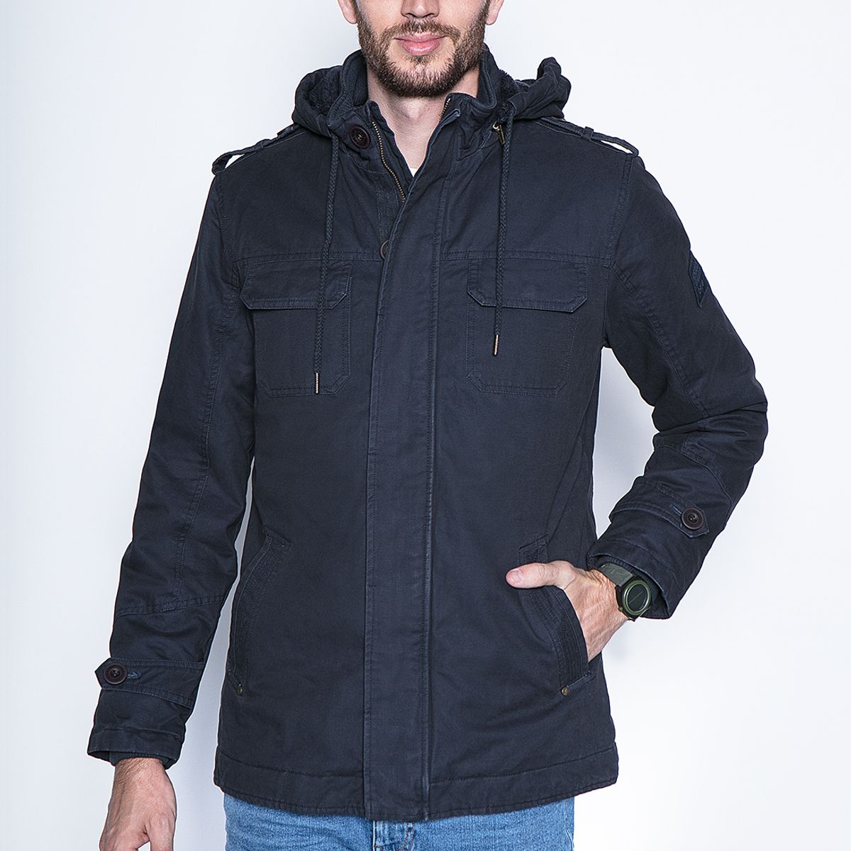 FEROUCH - Chaqueta Twill Nevada F Azul Ferouch