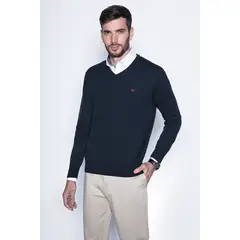 FEROUCH - Sweater Smart Casual Azul