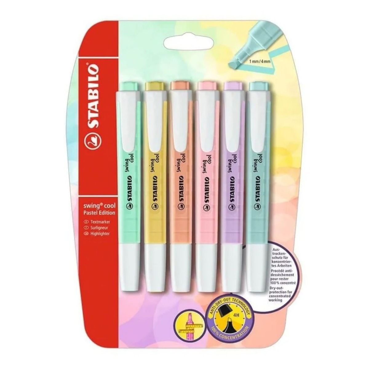 STABILO - Set 6 Destacadores Swing Cool Pastel Stabilo