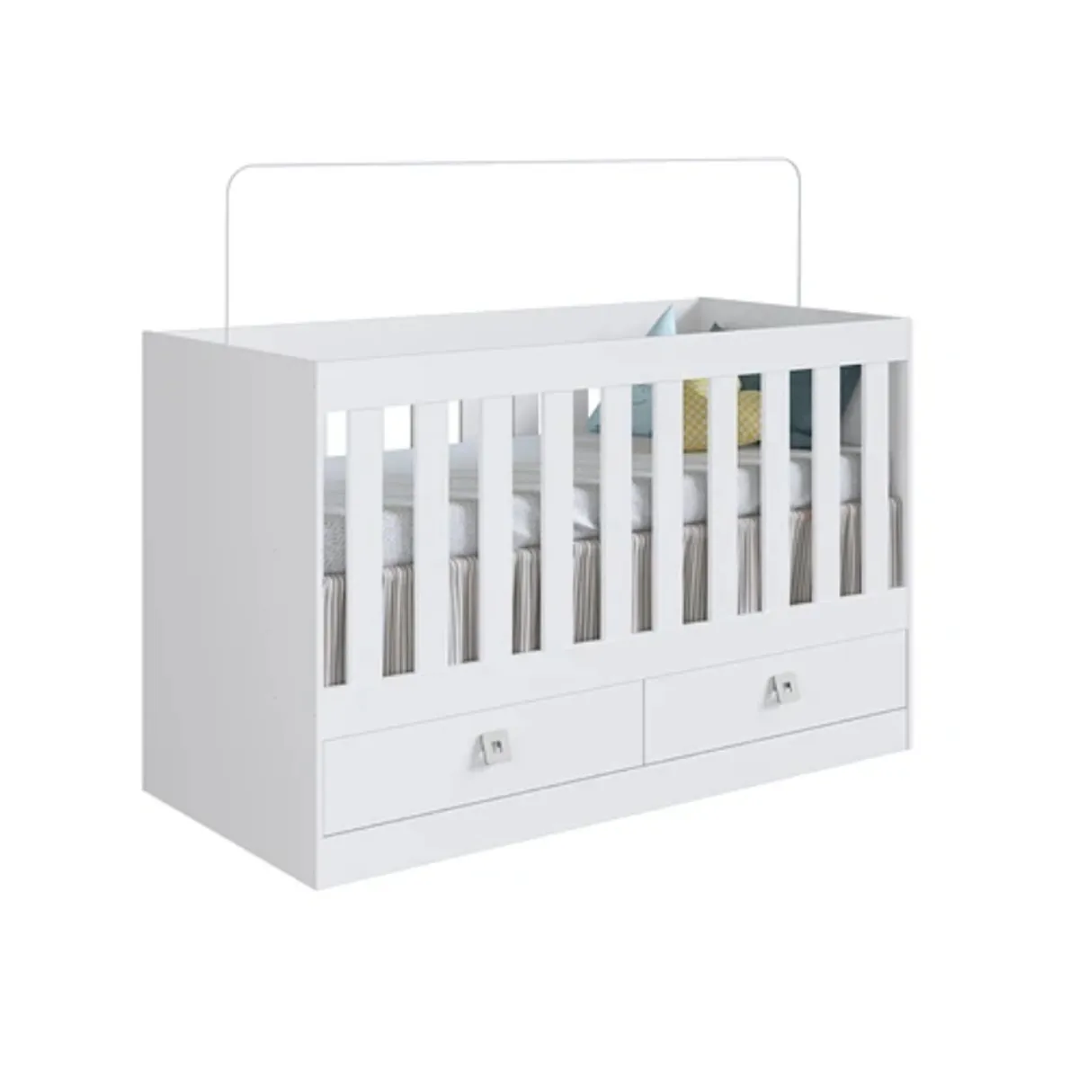 KIDSCOOL - Cuna Multifuncional New Amore 3 En 1 Blanco