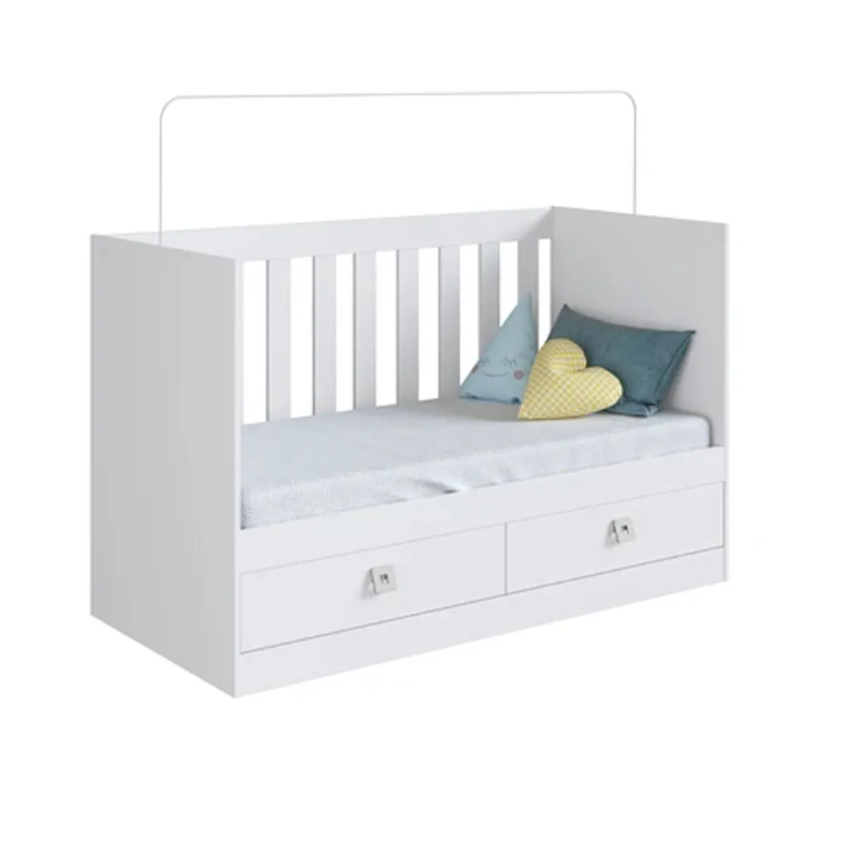 KIDSCOOL - Cuna Multifuncional New Amore 3 En 1 Blanco